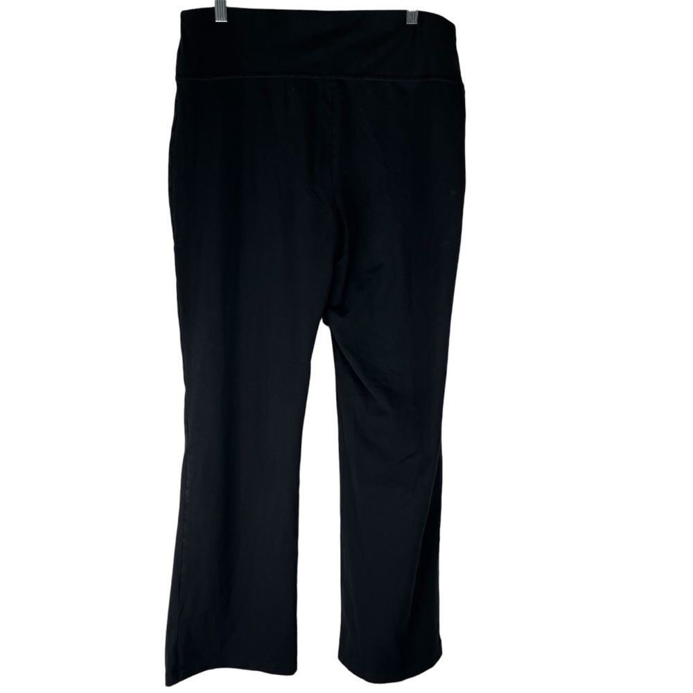 Avenue Leggings Women’s Black Boot Leg Leisure Mesh Waist Band 18/20